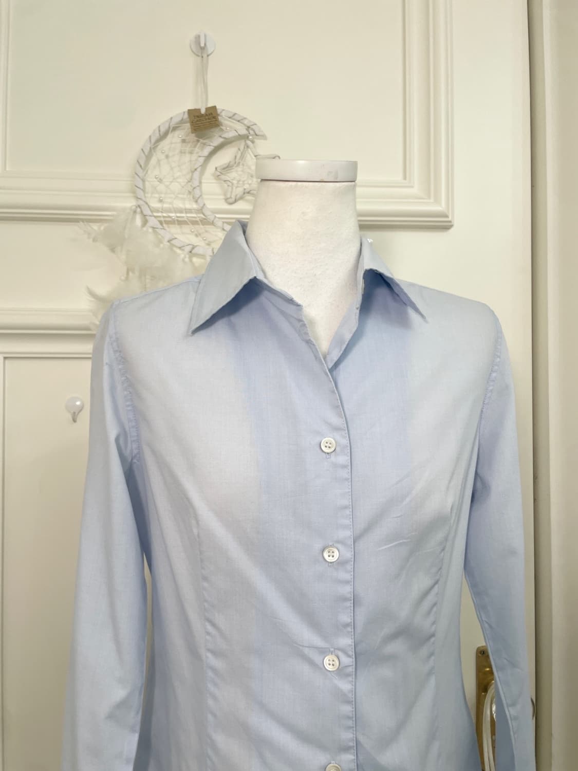 sky blue basic line shirt 상품이미지5