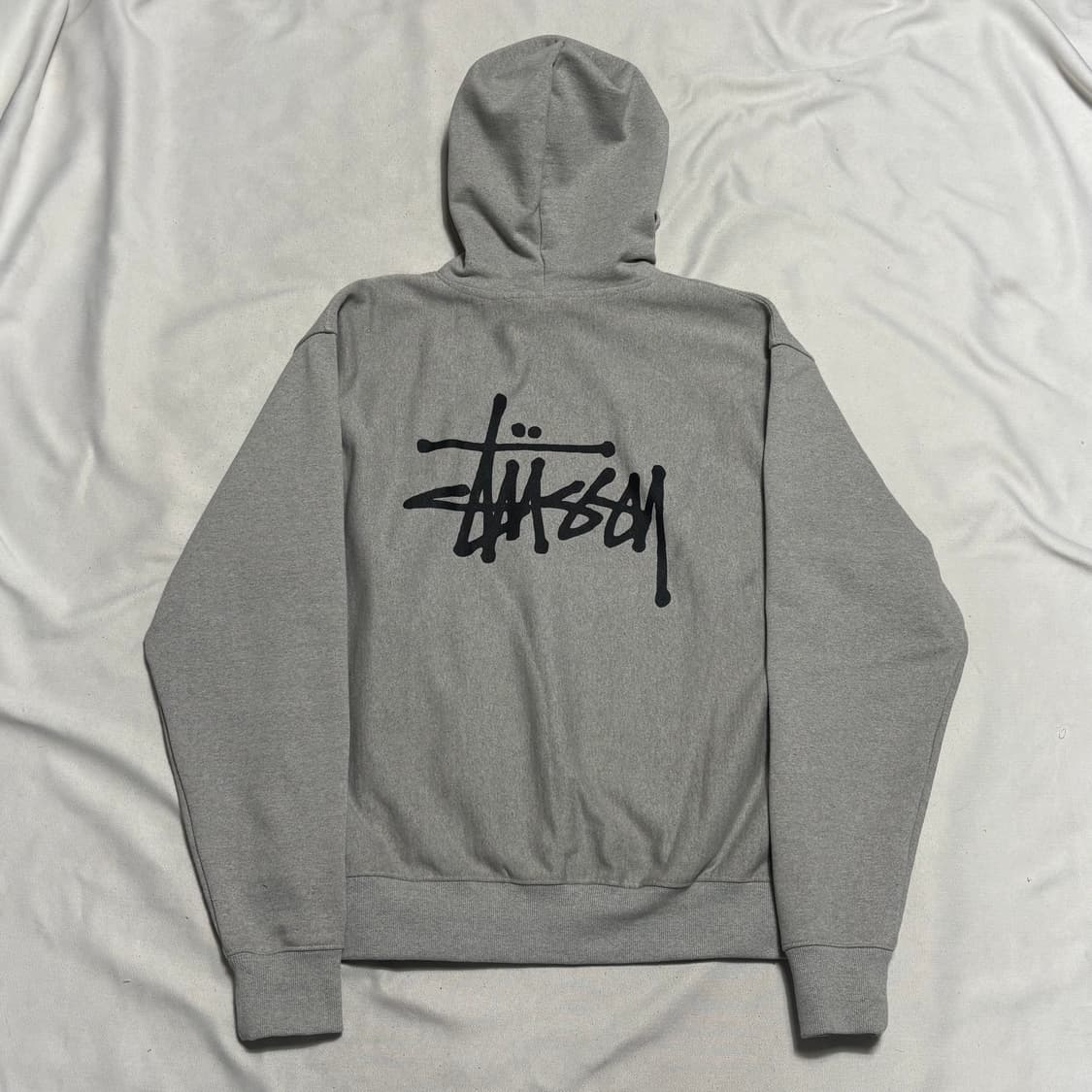 L 스투시 빅로고 그레이 후드티 상품이미지2