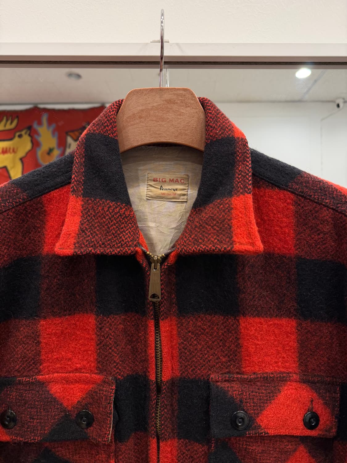 60s Big Bac by Penney's 버팔로 체크 울 헌팅 자켓 상품이미지3