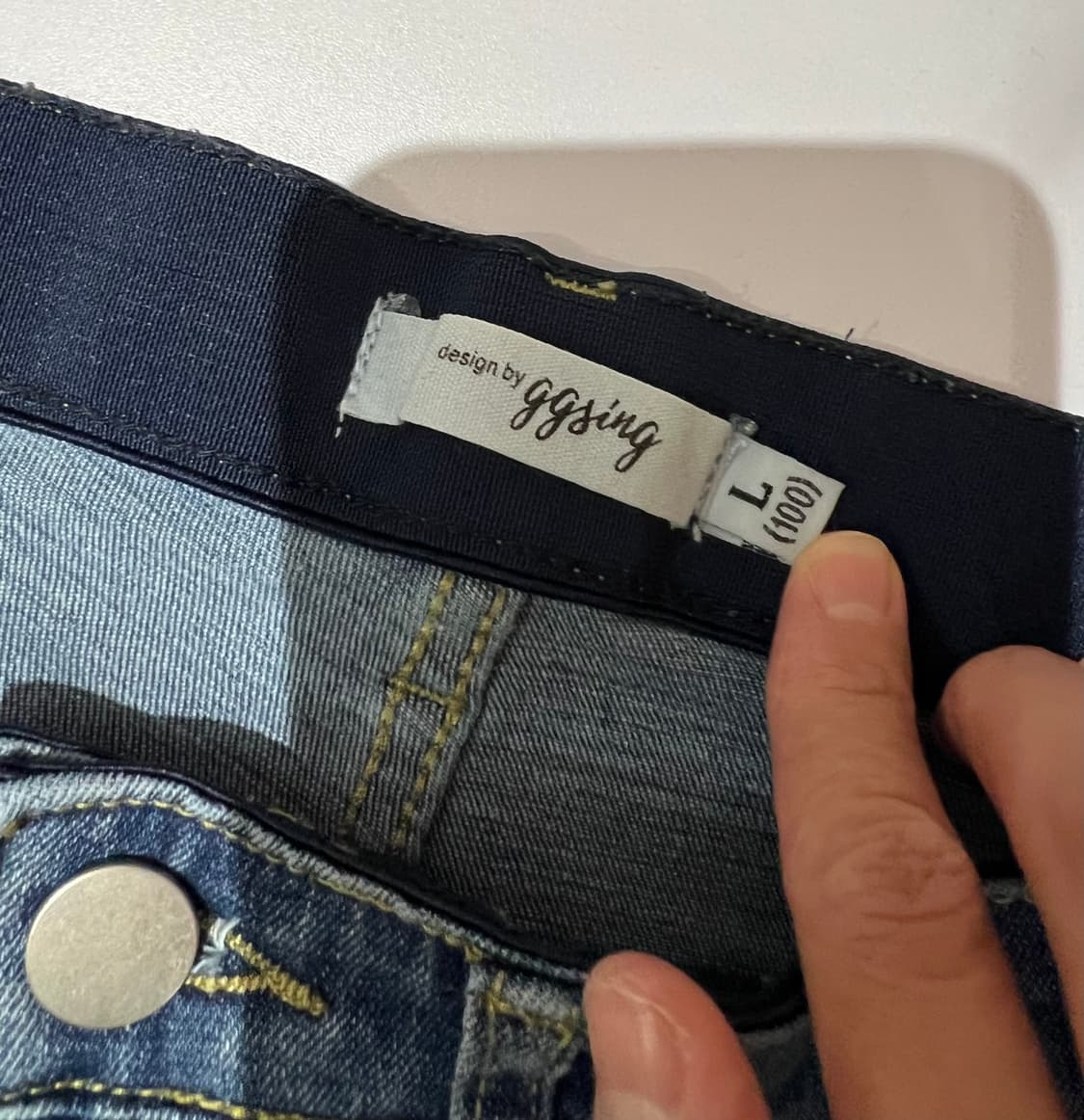 고고싱 자체제작 하이웨이스트 일자핏 완전스판 청바지 상품이미지7