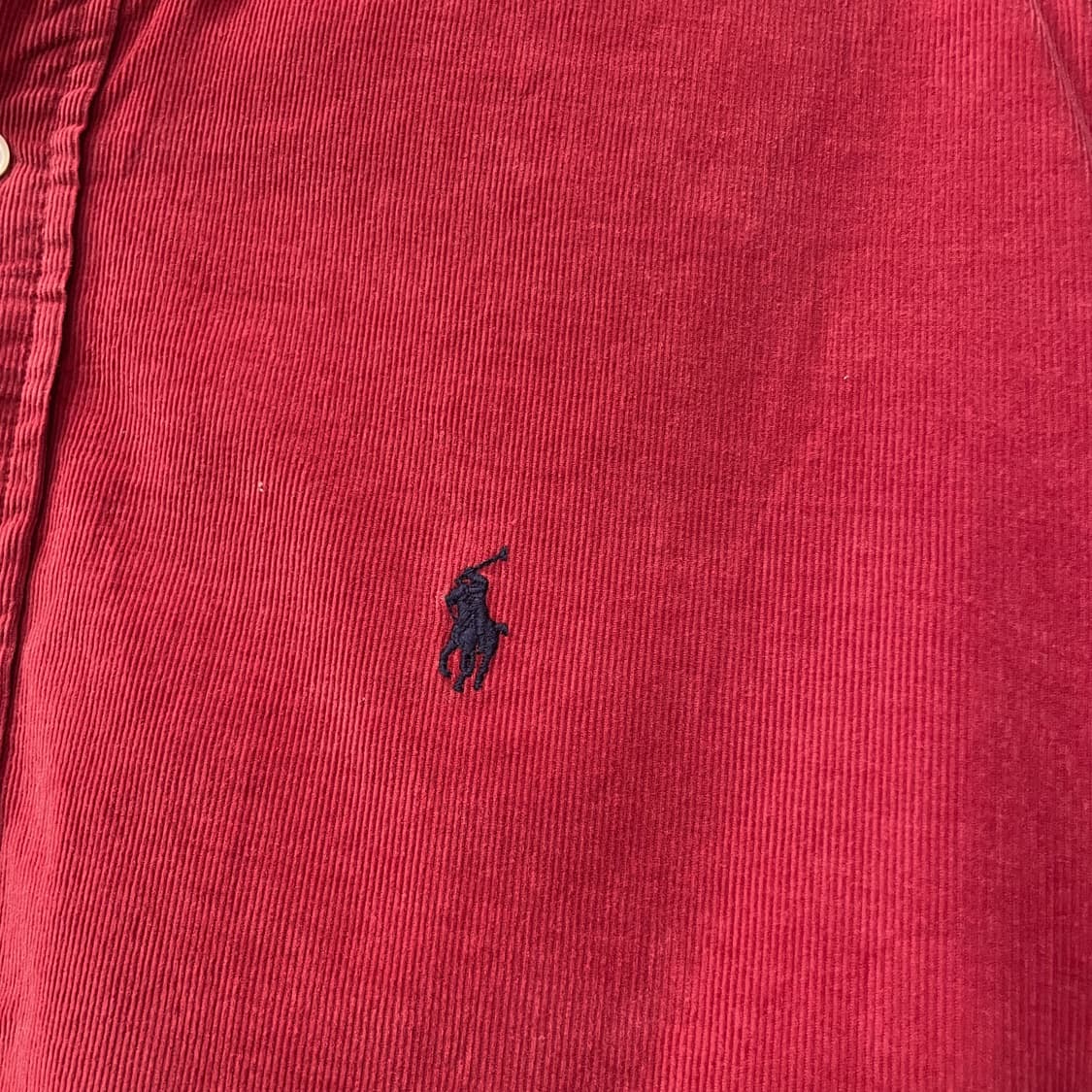 90s 폴로 랄프로렌 블레어 핏 버튼 다운 코듀로이 셔츠 N414 상품이미지5