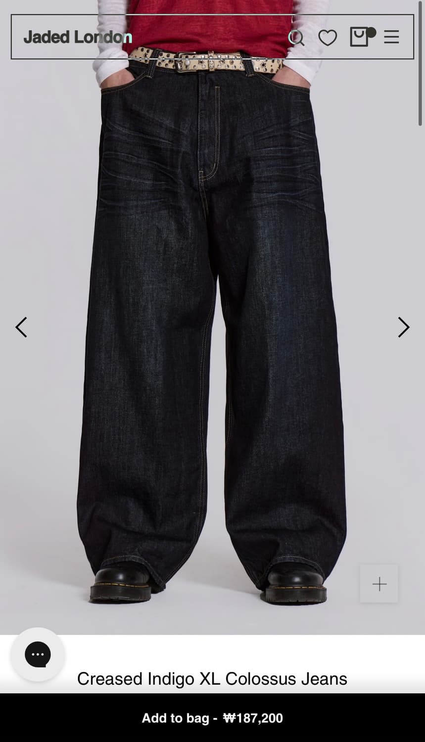 jaded london Creased Indigo XL Colossus 상품이미지1