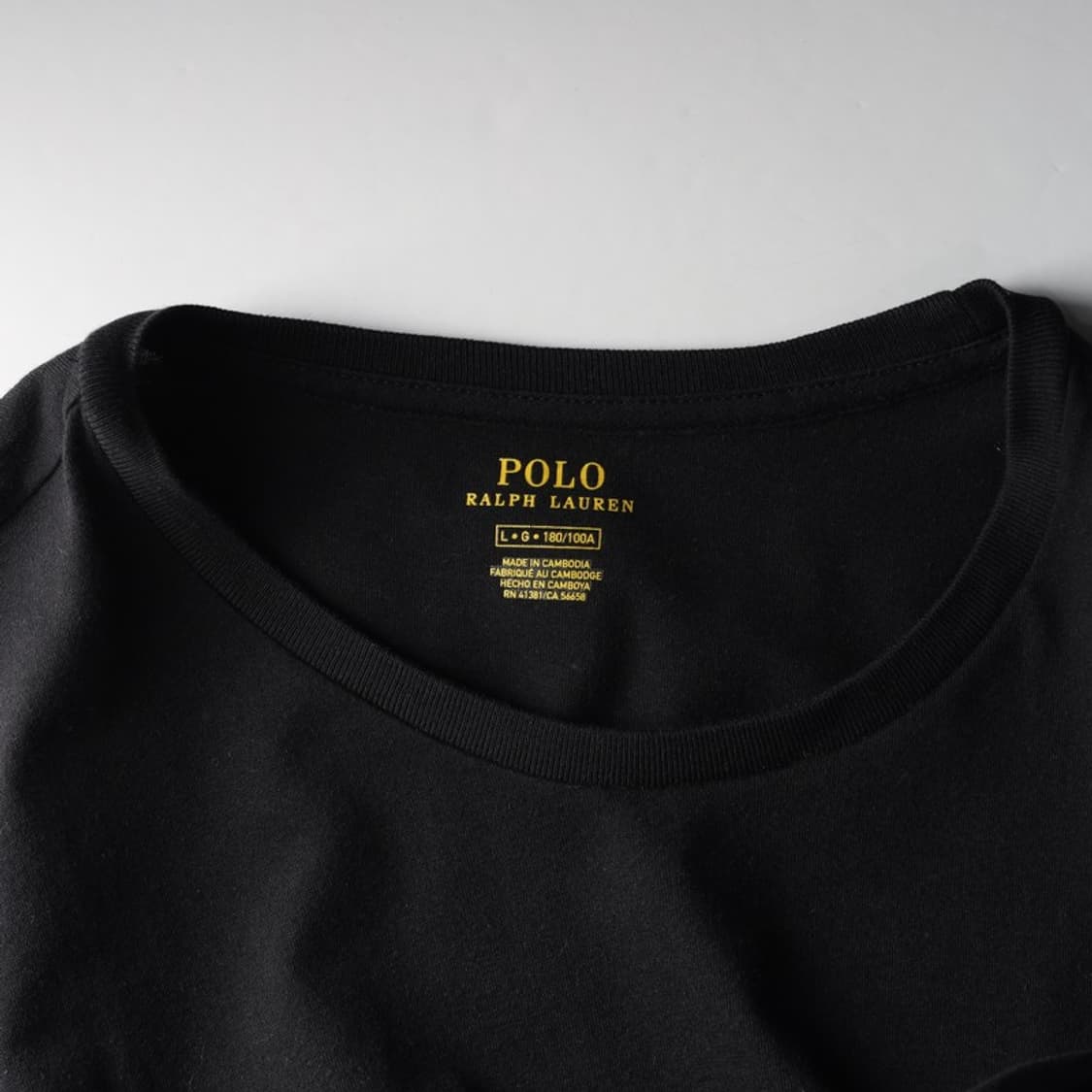 폴로 랄프로렌 레드 포니 블랙 반팔 티셔츠 L 상품이미지5
