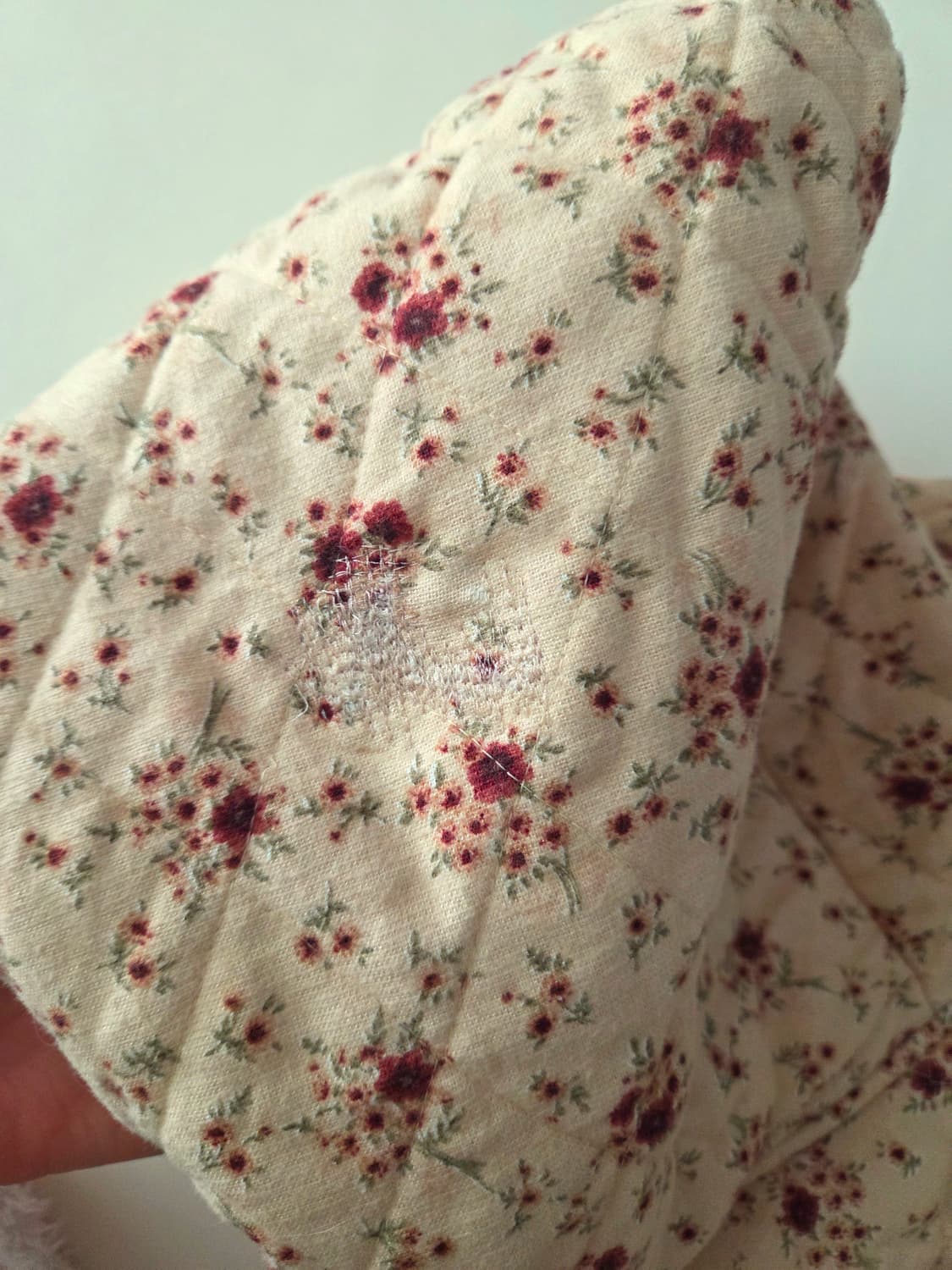 잔꽃 누빔 레이스 후드 아우터 상품이미지6