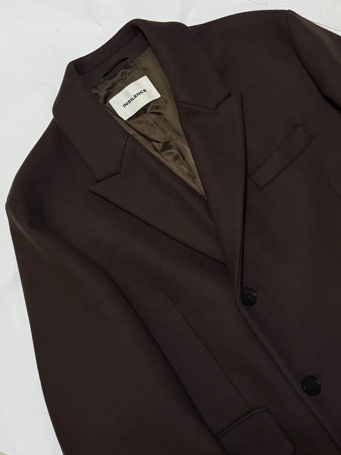 인사일런스 이태리 울캐시미어 싱글 코트 M 상품이미지1