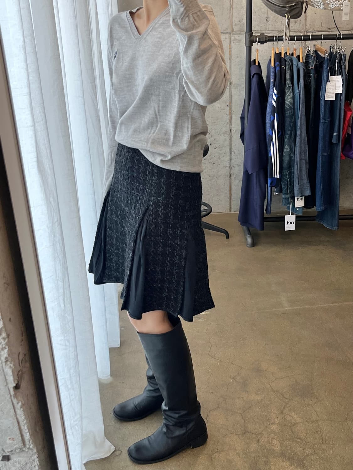 버버리 네이비 로고 롱슬리브  상품이미지7