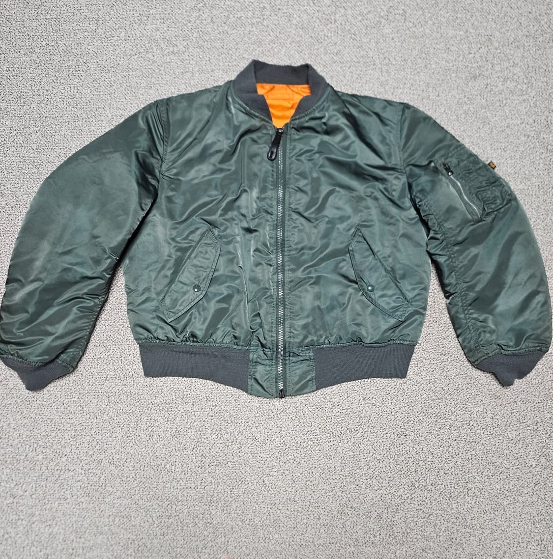 알파인더스트리 ma-1  made in usa L사이즈 민수용 복각 상품이미지2