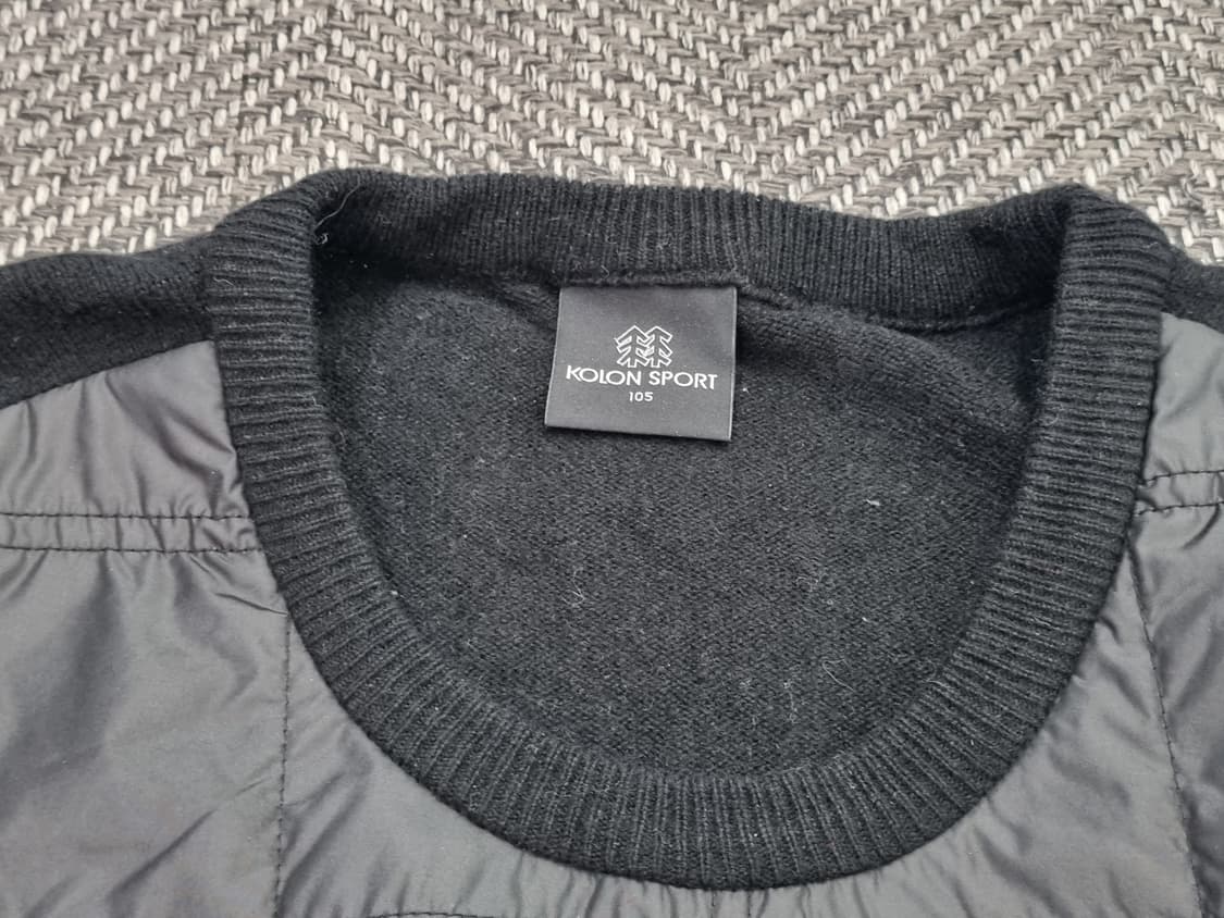 Kolon Sport 니트 퀼팅 믹스탑 상품이미지2
