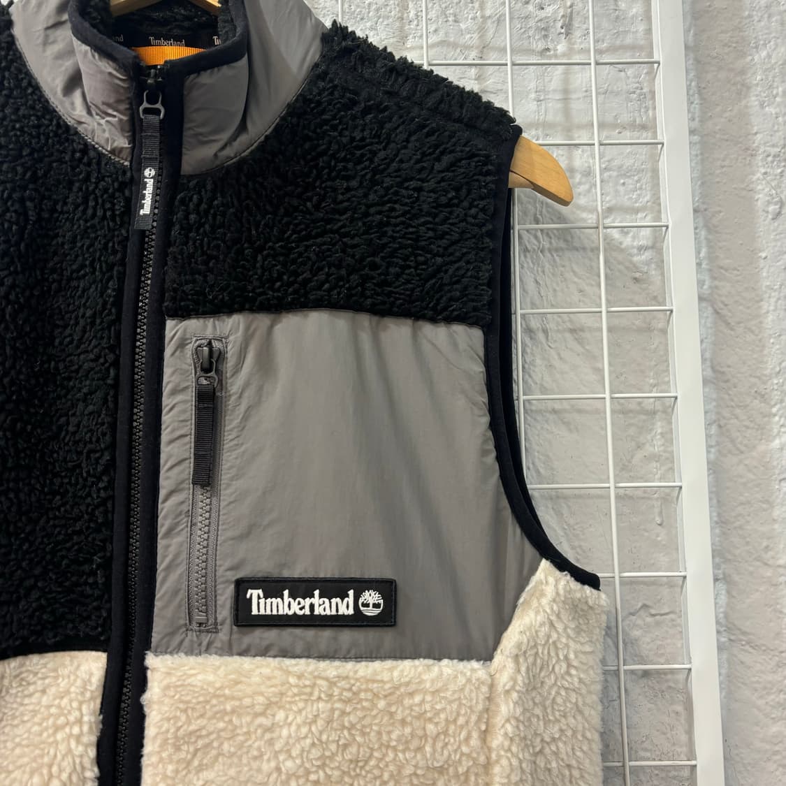 팀버랜드 배색 플리스 베스트 자켓 M 상품이미지5