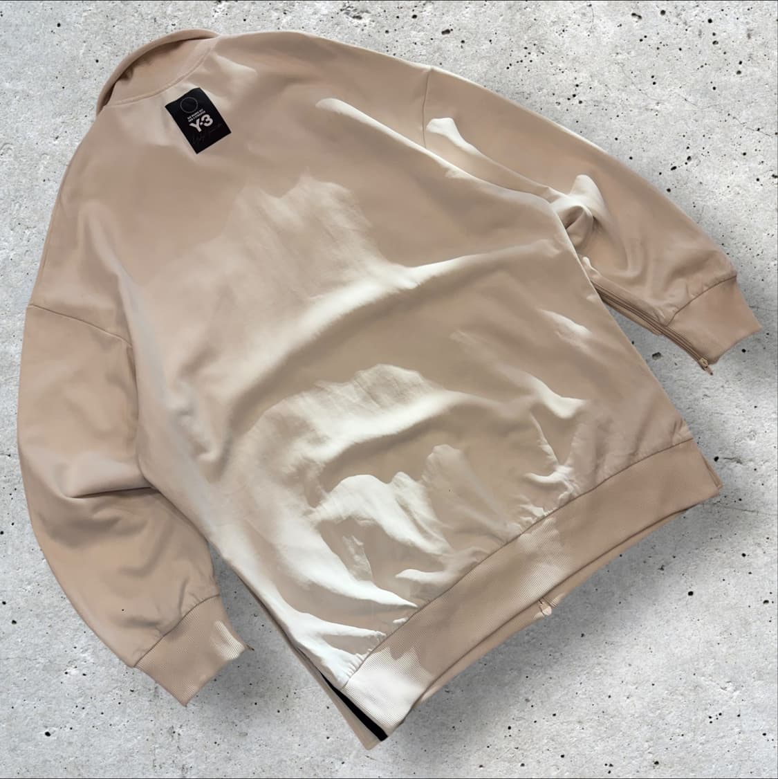 [XL] 18s 아디다스 Y-3 3선 트랙 스냅 자켓 아이보리 C908 상품이미지2