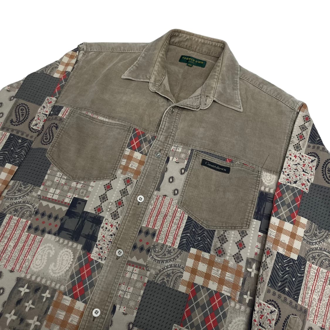 패치워크 셔츠 상품이미지2