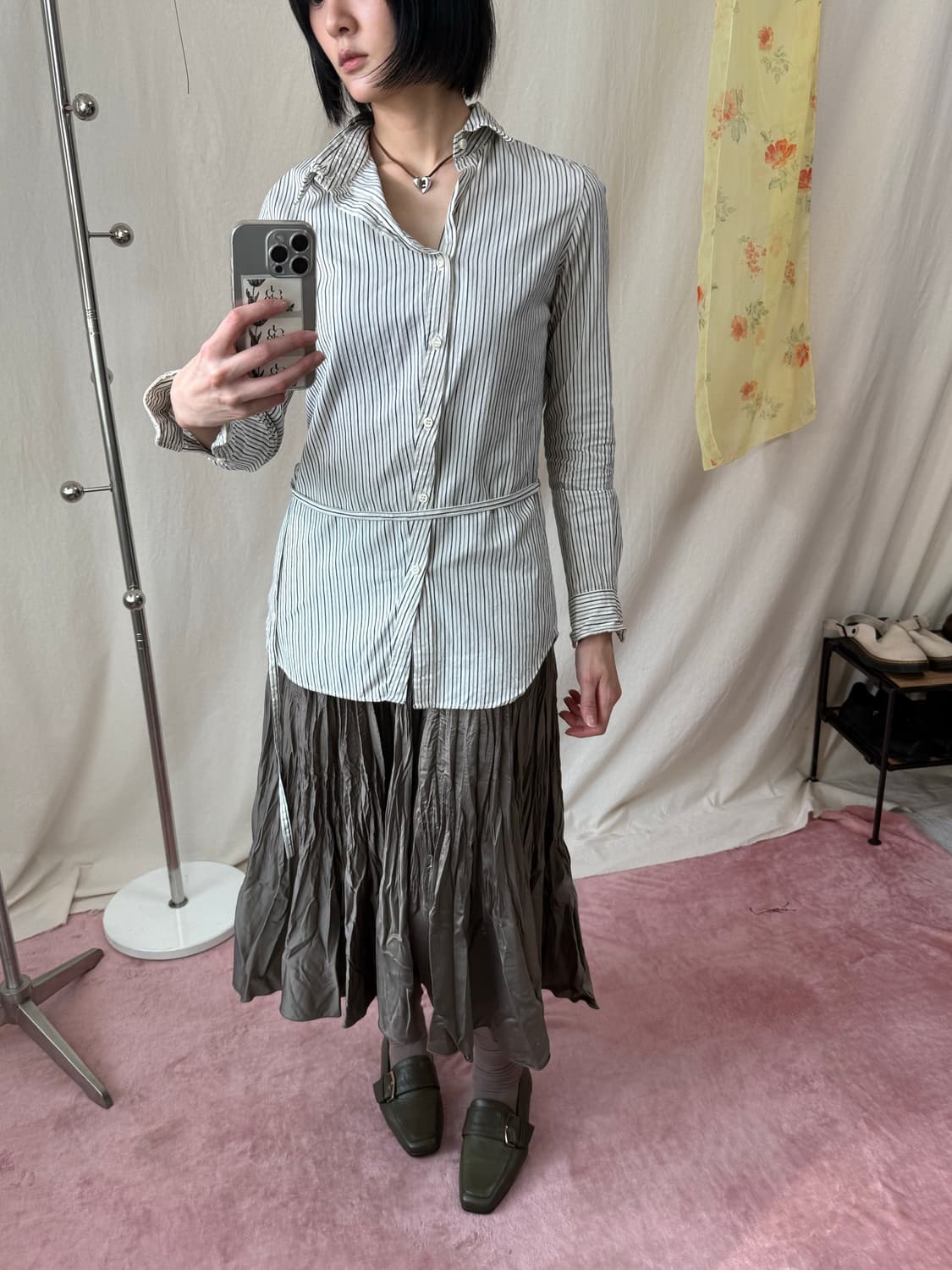 Macphee by Tomorrowland 비대칭 버튼 셔츠 상품이미지3