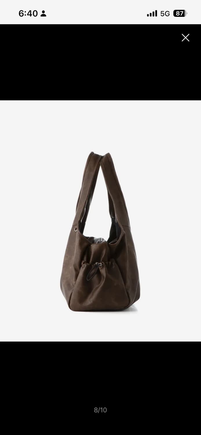 스퀘어라인 숄더백 Terry Dark Brown 상품이미지3