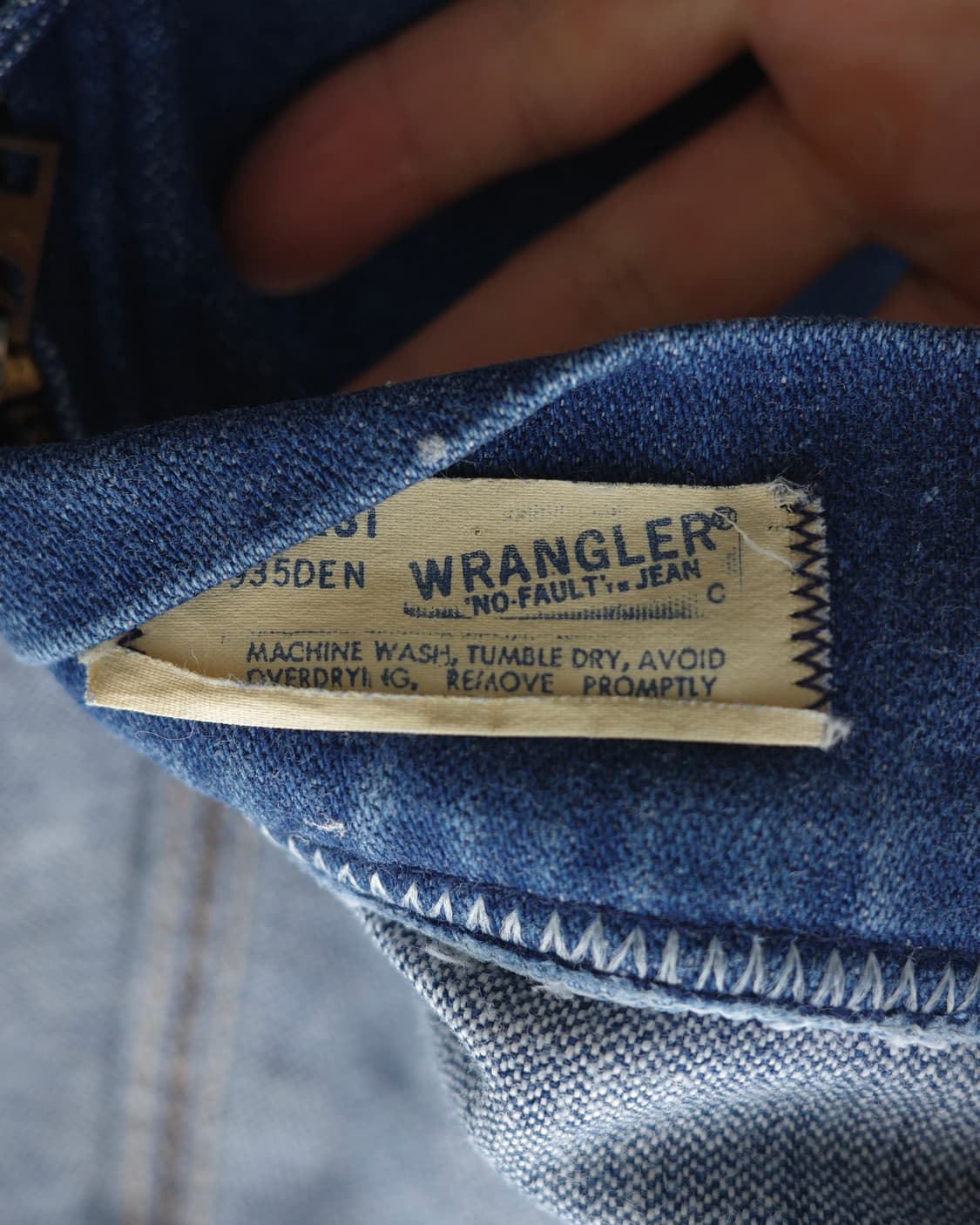 70s 랭글러 일자페이딩 플레어 데님 팬츠 상품이미지4