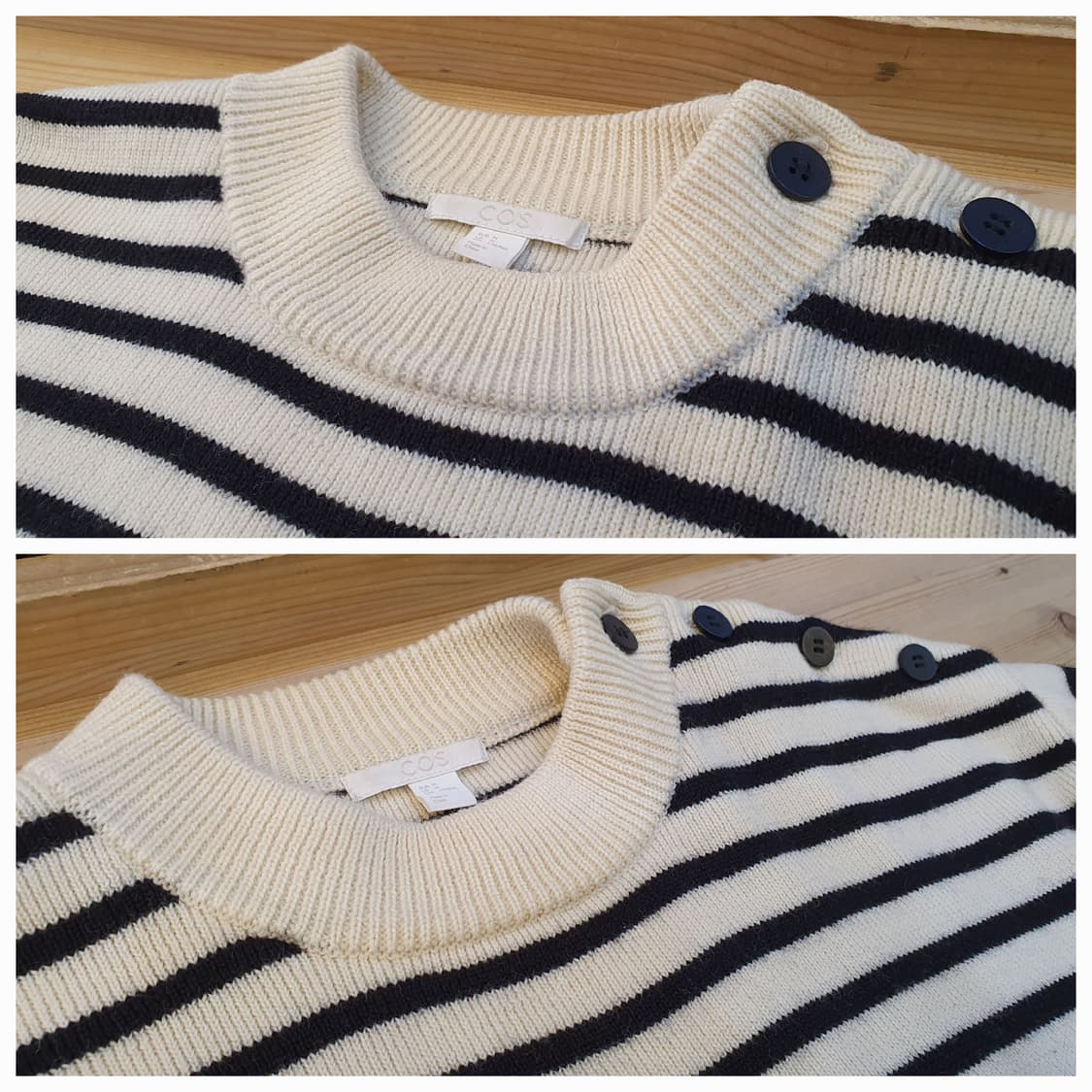 100/77.COS 스트라이프 니트(공용) 상품이미지5