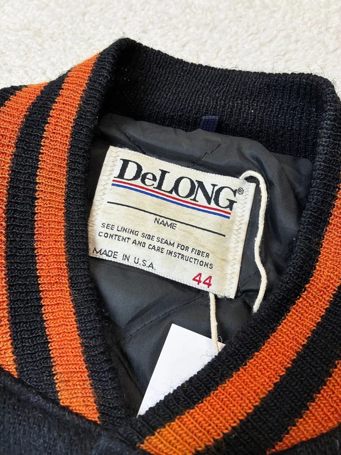 드롱 90's USA 헤비 소가죽 배색 바시티 자켓 PN6226 상품이미지6