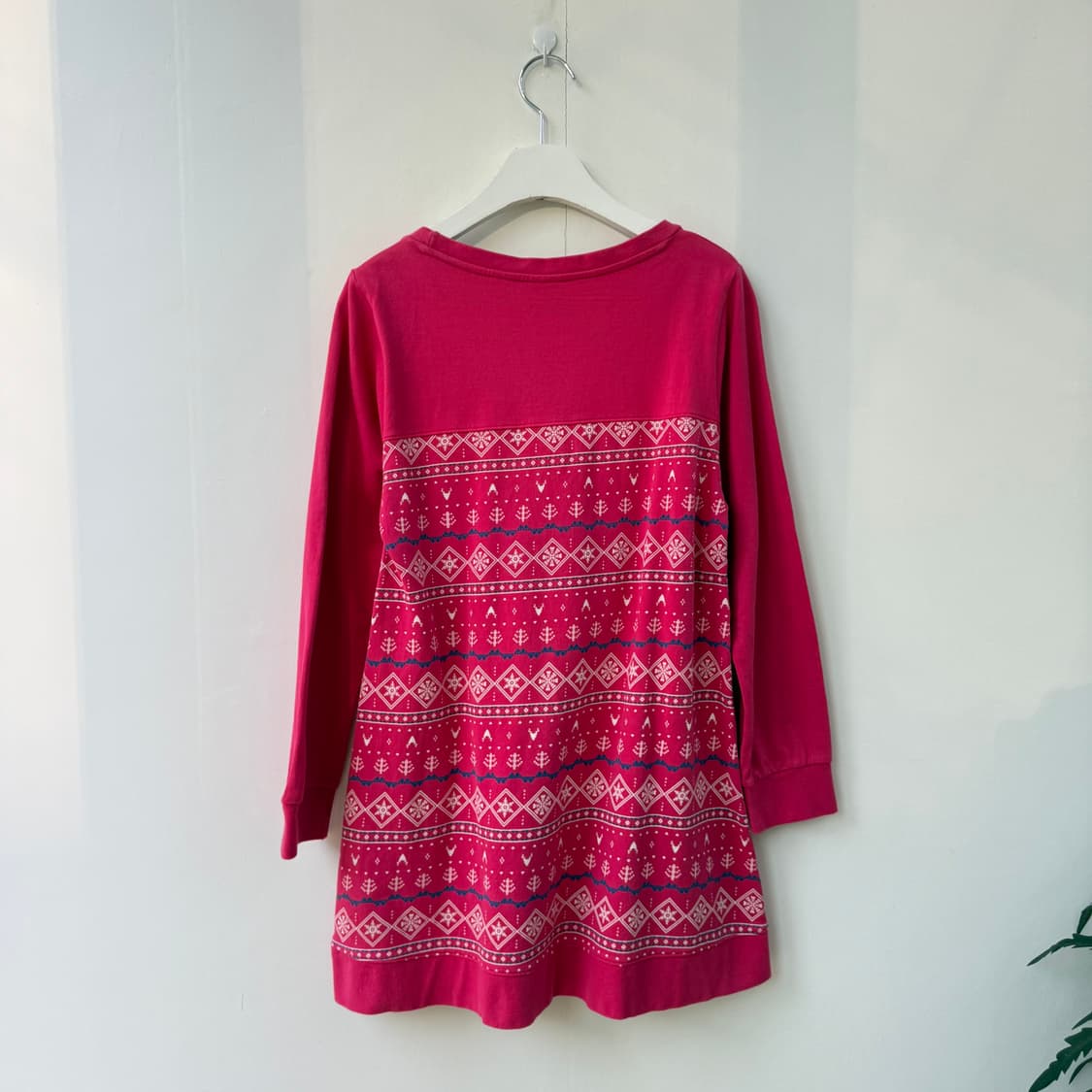 아디다스 네오 핫핑크 레이어드 긴팔티셔츠 상품이미지2