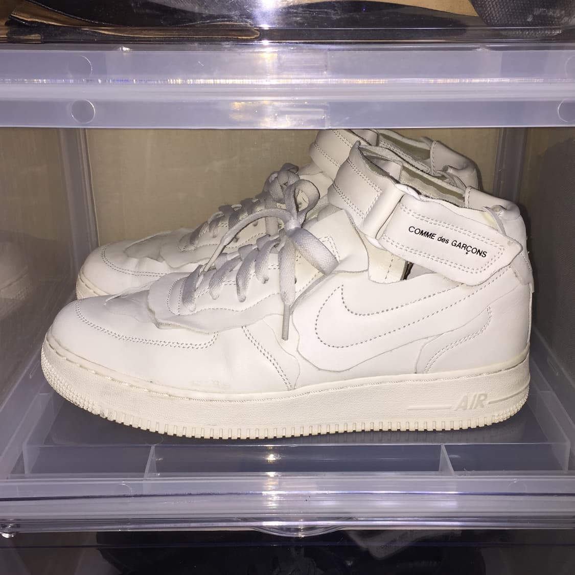 [280] 꼼데가르송 옴므 플러스 나이키 에어포스1 화이트 상품이미지1