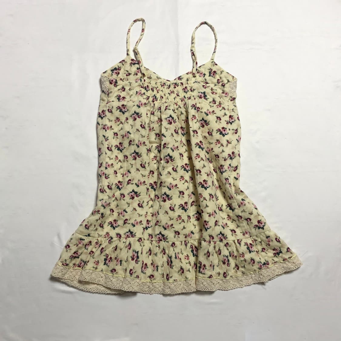 꽃무늬 리본 슬리브리스 상품이미지3