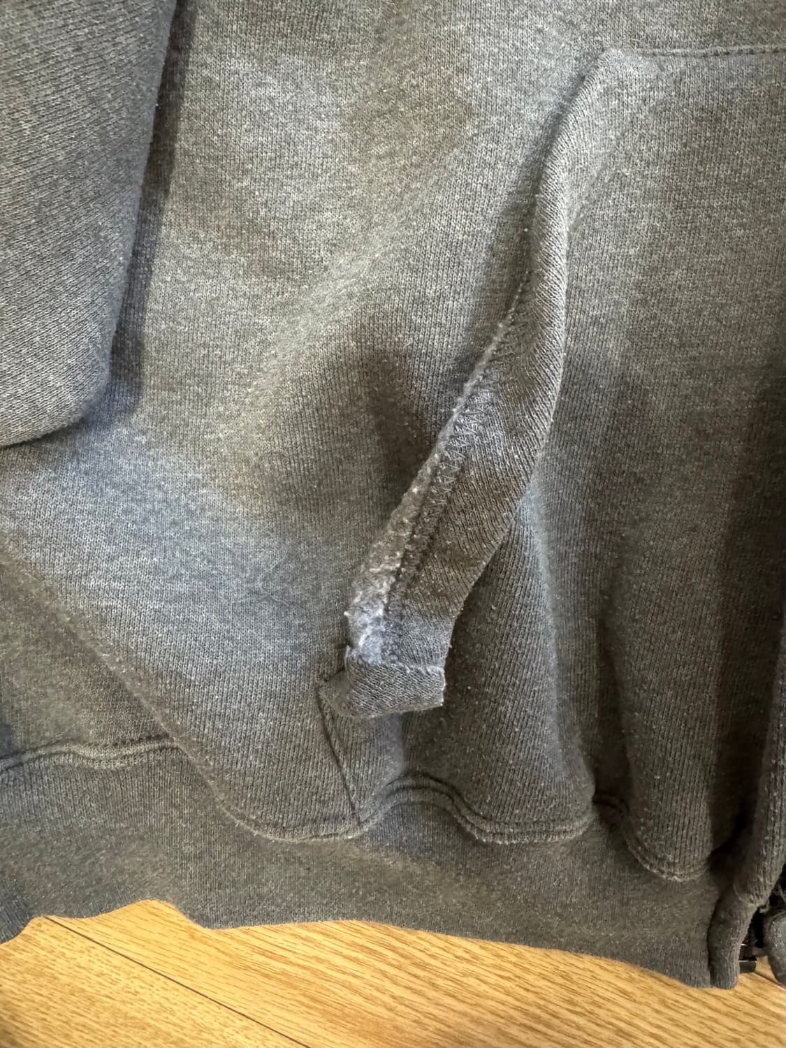 90s 러셀 후드집업 다크그레이 xxl 상품이미지3