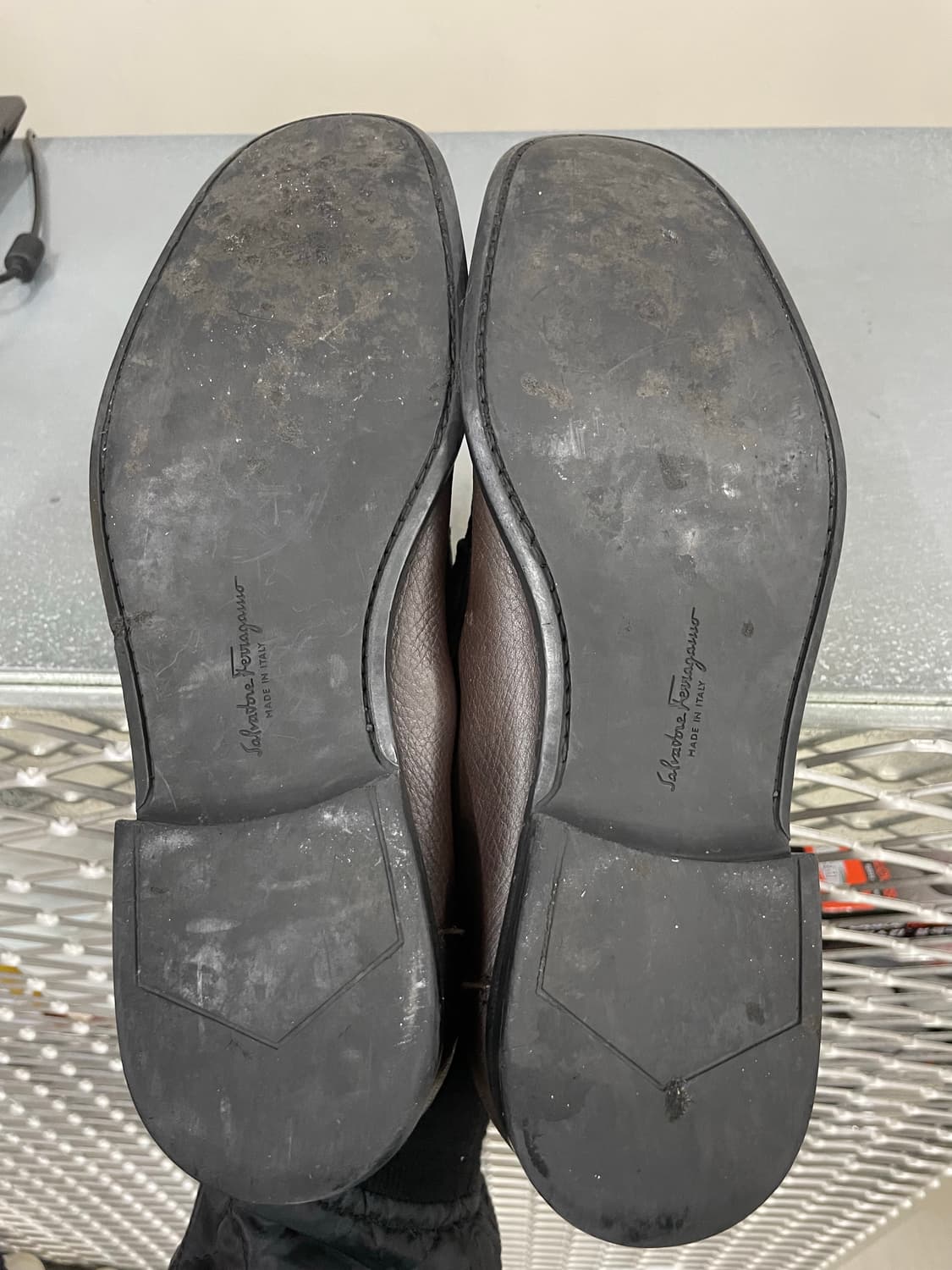 페리가모 브라운 로퍼 US9 상품이미지6