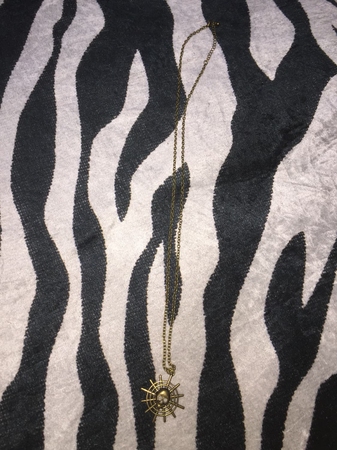 일본빈티지 레테 빈티지 골드 해골 팬던트 목걸이 럭시크 그런지 펑크 상품이미지4