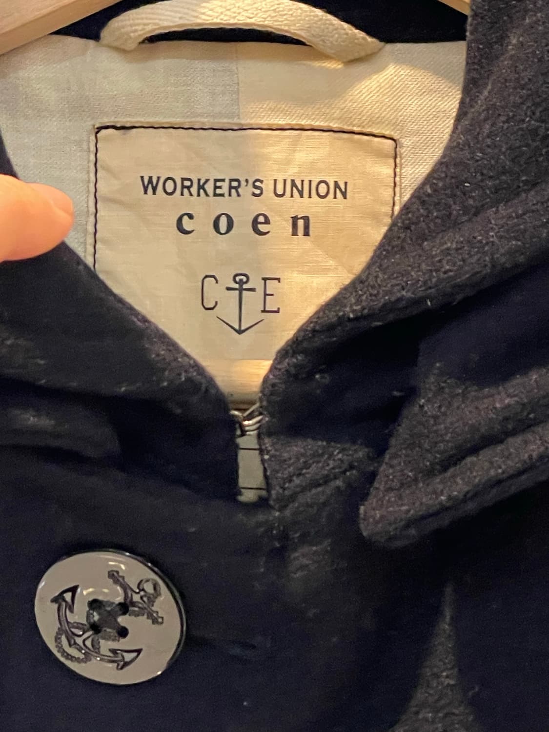 Coen 둥근카라 후드울코트 상품이미지5