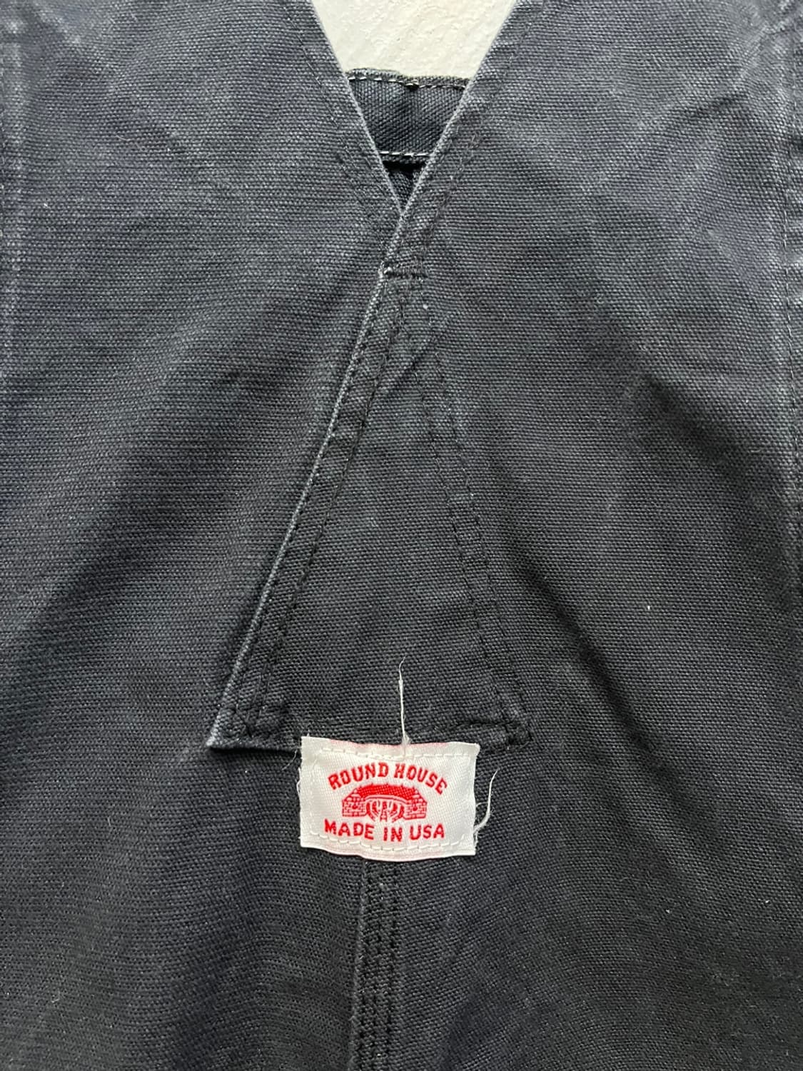 90년대 Round House 캔버스 더블니 오버롤 Made in USA 상품이미지5