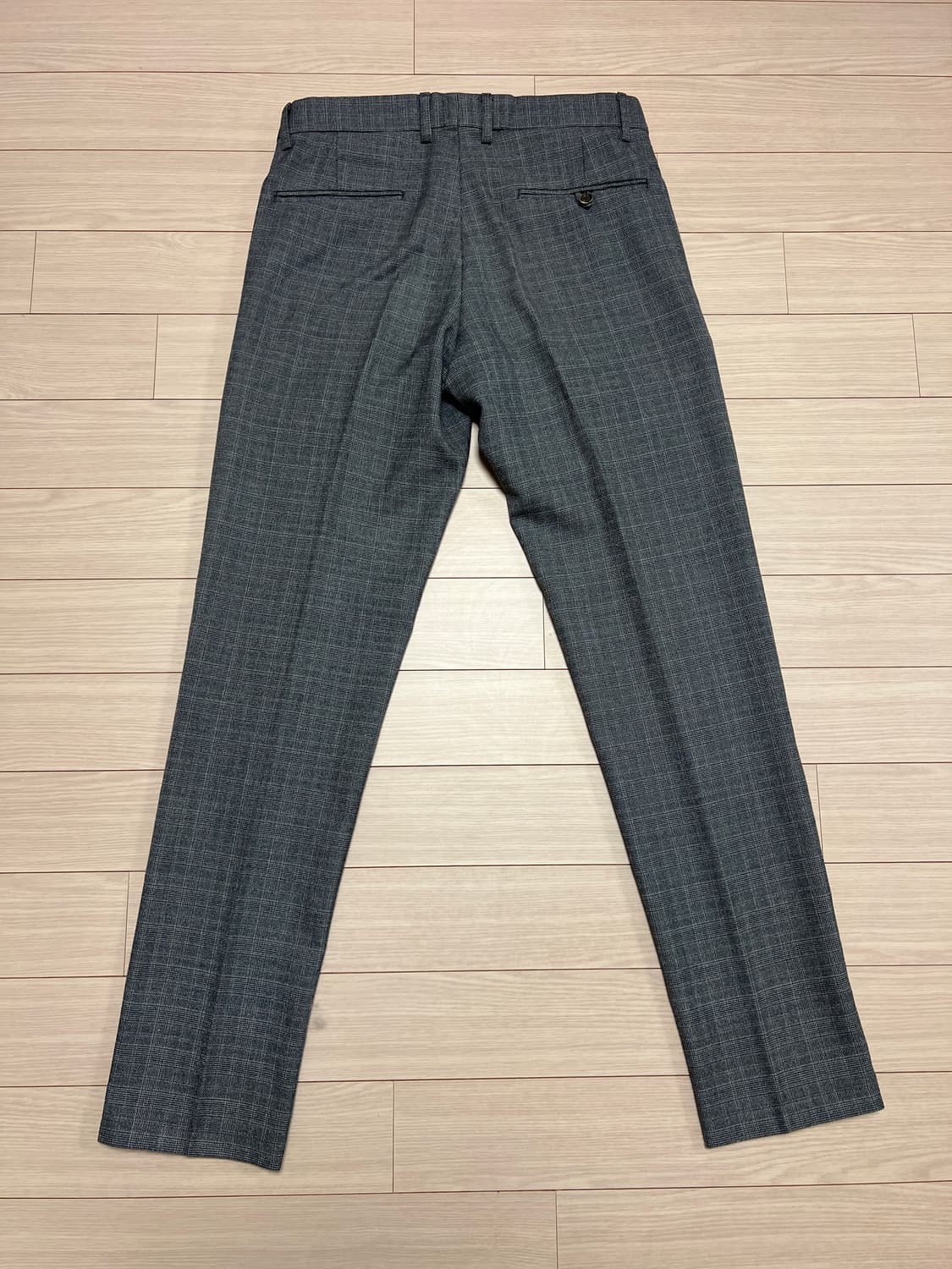 그레이 체크 슬랙스 팬츠 / 클래식 슬림핏 / 30 상품이미지2