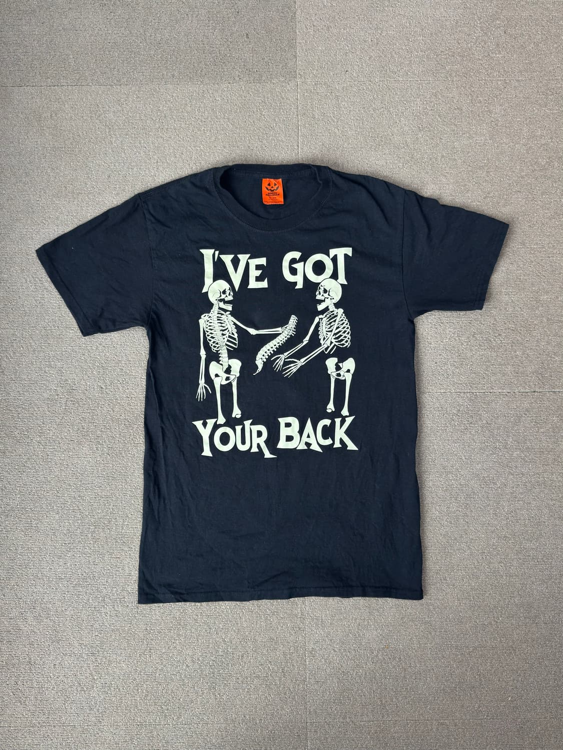 할로윈 해골 그래픽 티셔츠 상품이미지1