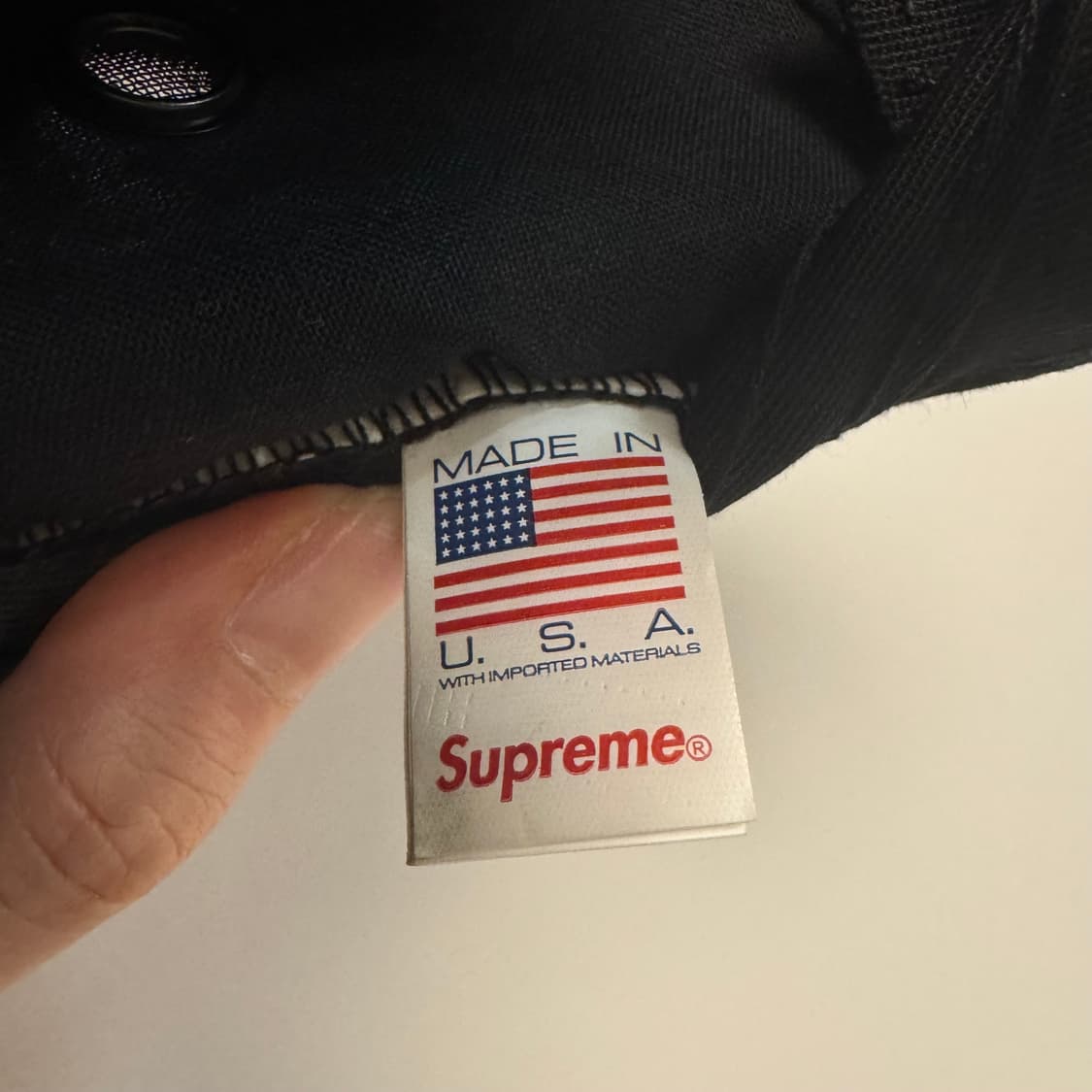 슈프림 레이어드 카모 캠프캡 블랙 상품이미지7