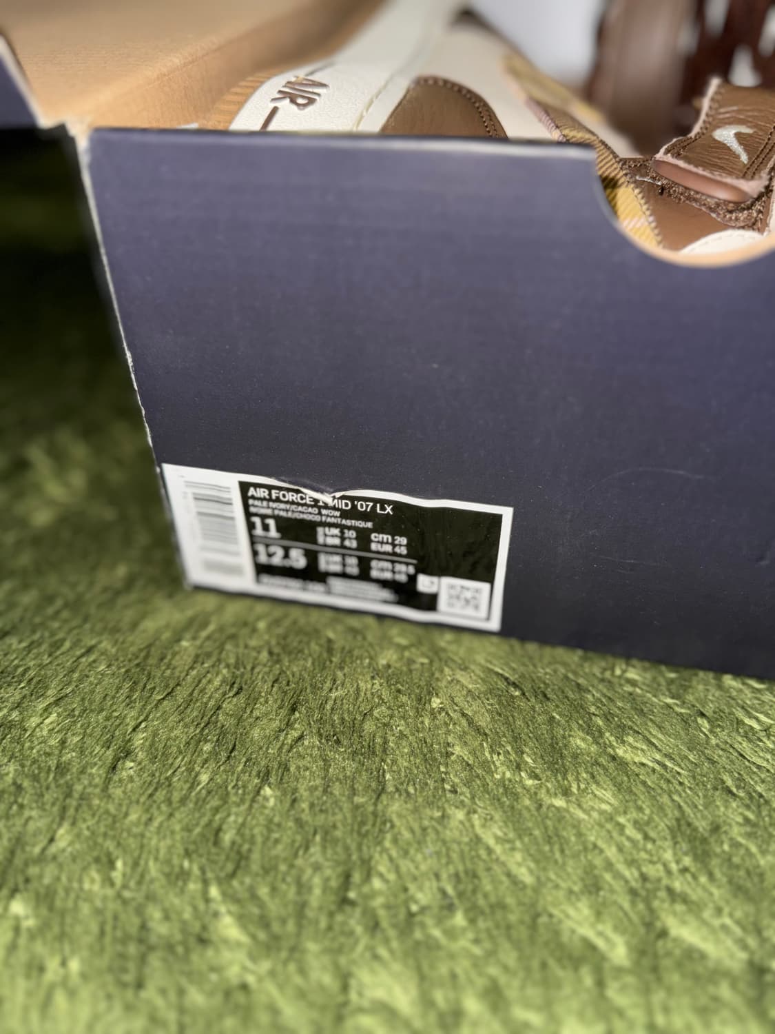 [290] 나이키 에어포스 1 미드 '07 LX 카카오 와우 앤 페일 상품이미지8