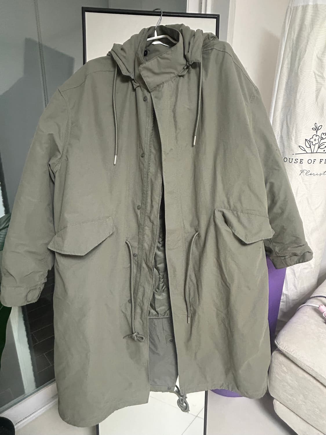 ZARA 야상 N3B 투인원 탈부착 파카 상품이미지6