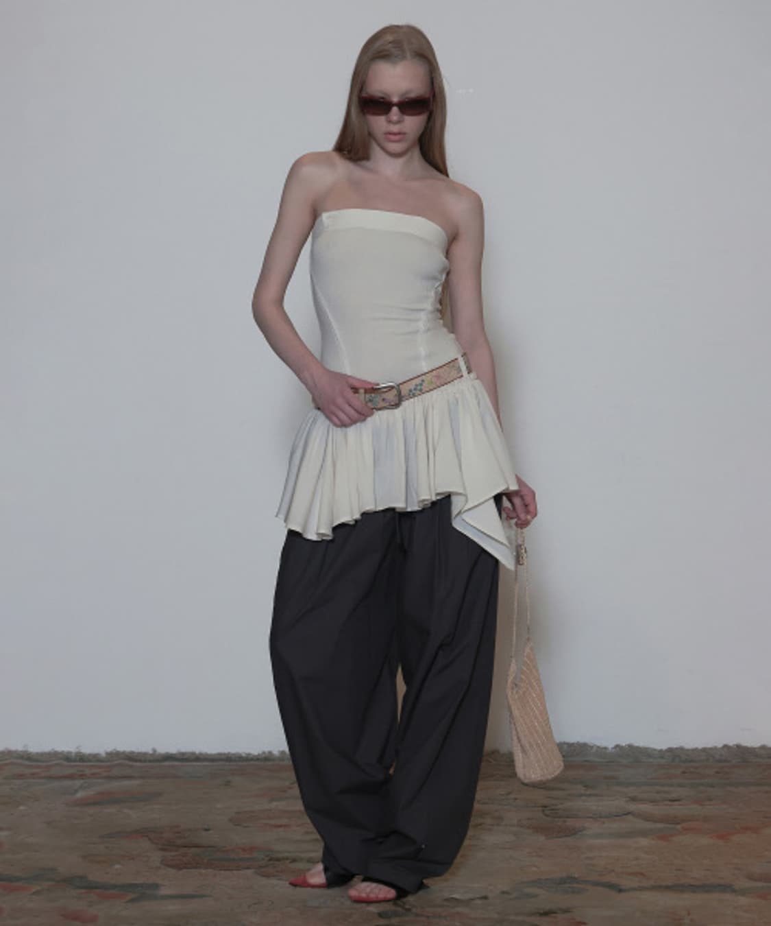 스컬프터 Tube Top Low Waist Dress Cream 상품이미지1