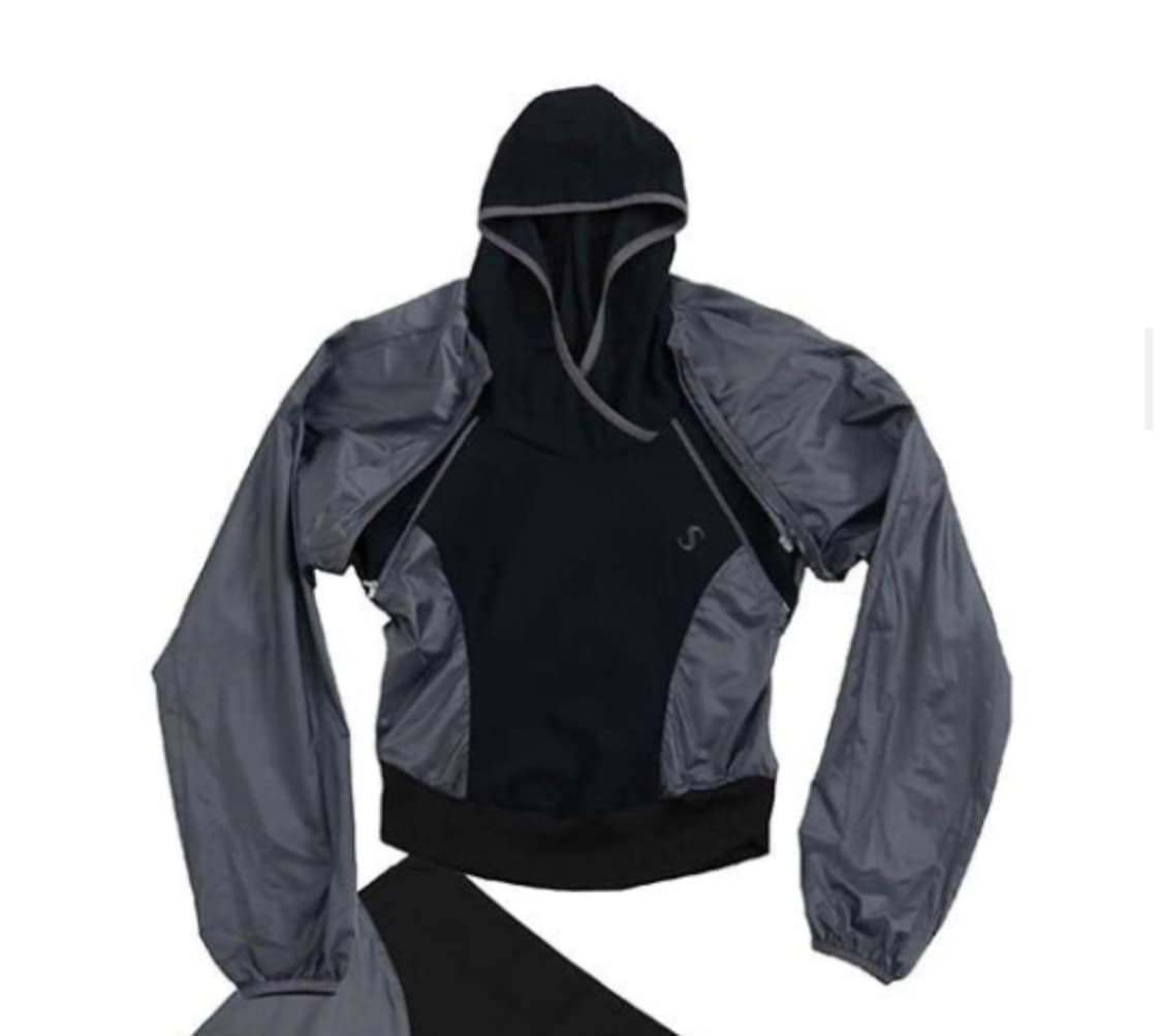 오호스 투웨이 후디드 볼레로 블랙 2-way Hoodie Bolero 상품이미지1