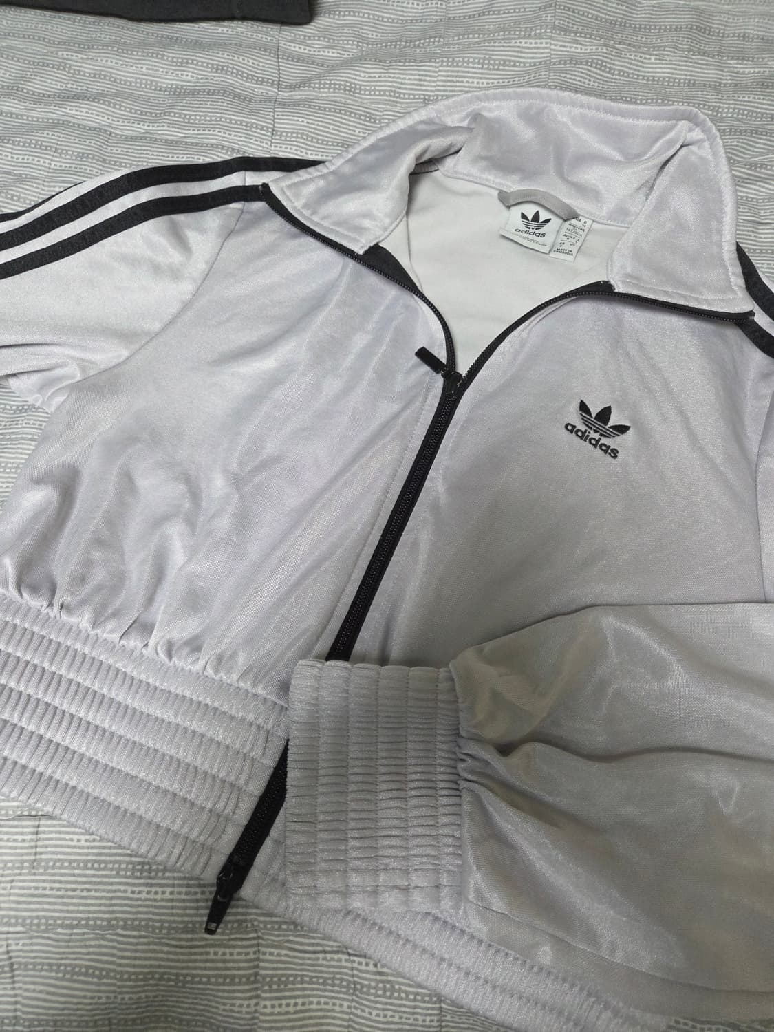 아디다스 희귀 실버크롭집업져지 상품이미지3