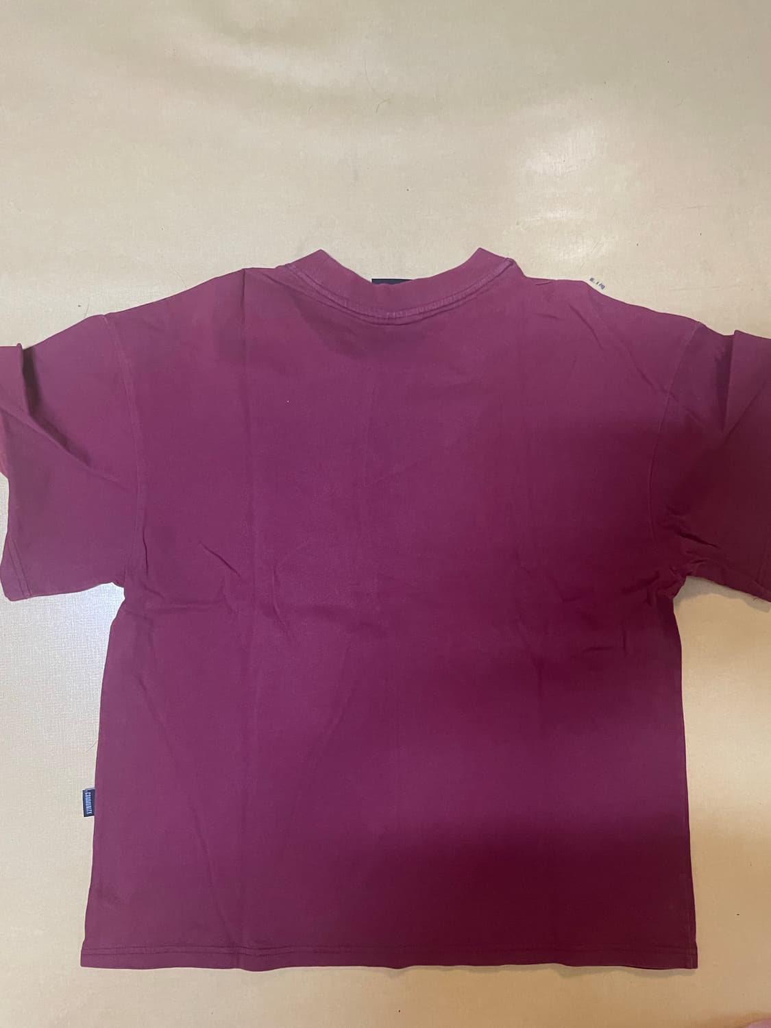 소프트오피스 반팔 버건디 M 상품이미지2