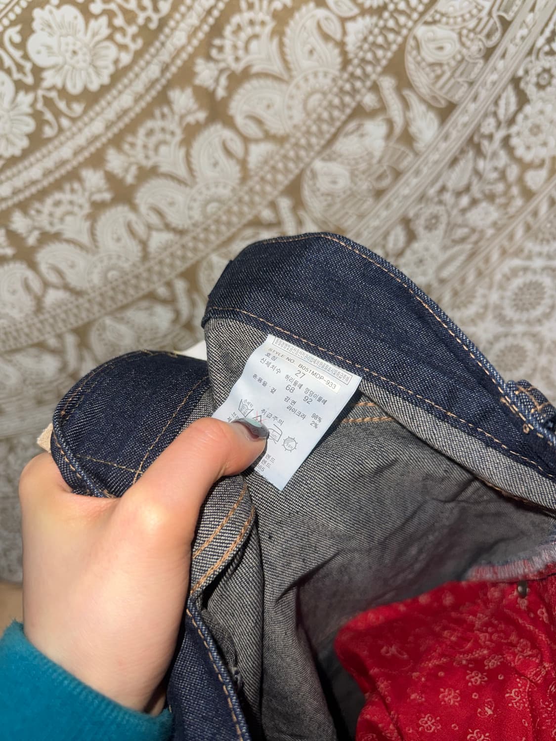 버커루 여성 생지 부츠컷 데님팬츠 상품이미지7