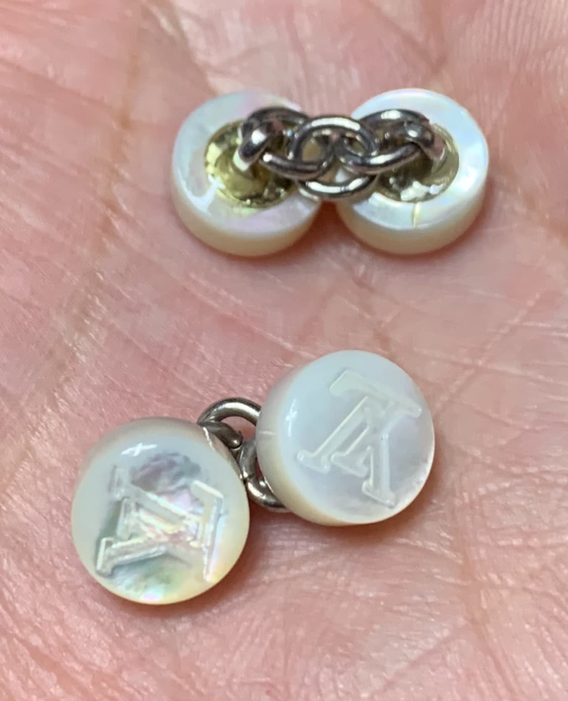 LOUIS VUITTON 루이비통 다미에 패턴 케이스/자개-커프스링크 상품이미지2