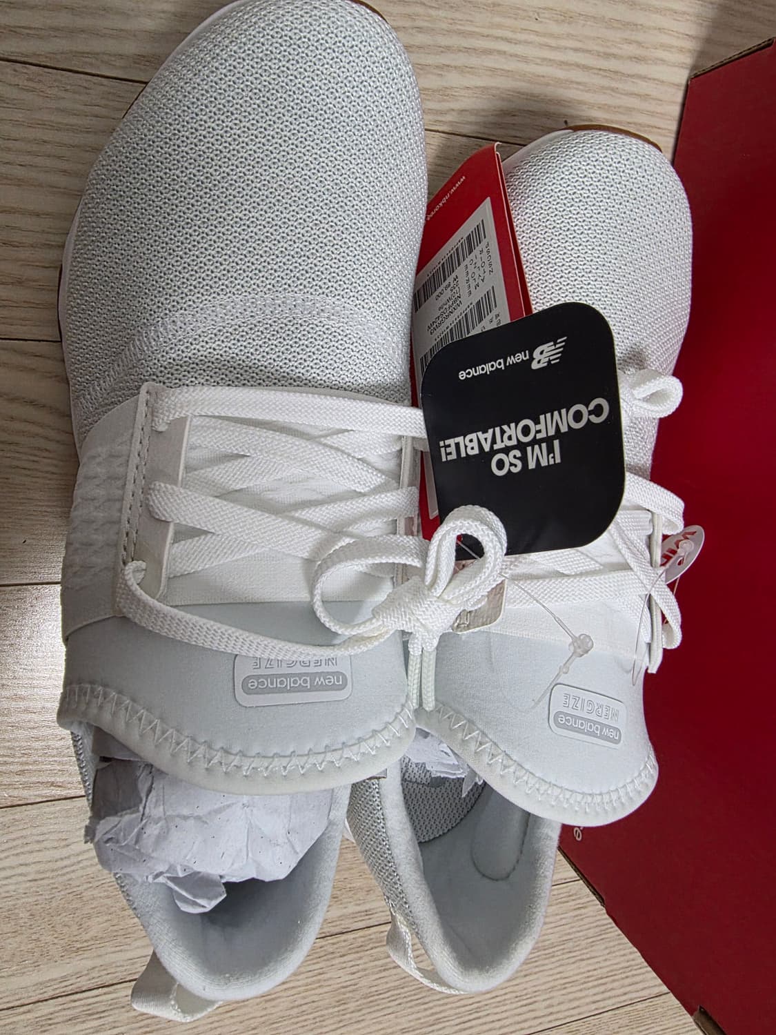 뉴발란스 와이드 화이트 운동화 상품이미지2