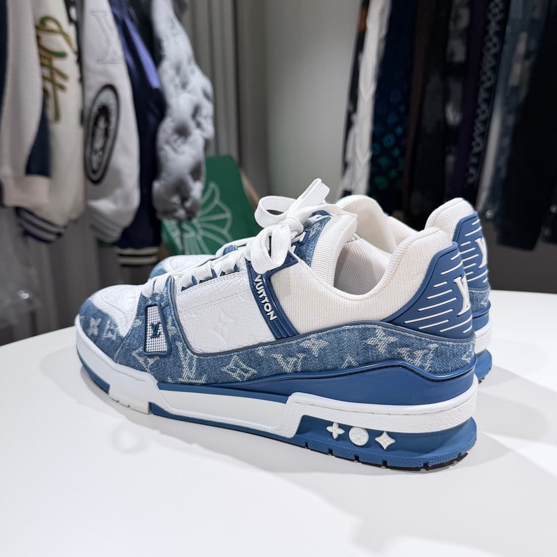 (A/9) / 루이비통 LV 트레이너 데님 스니커즈 상품이미지5