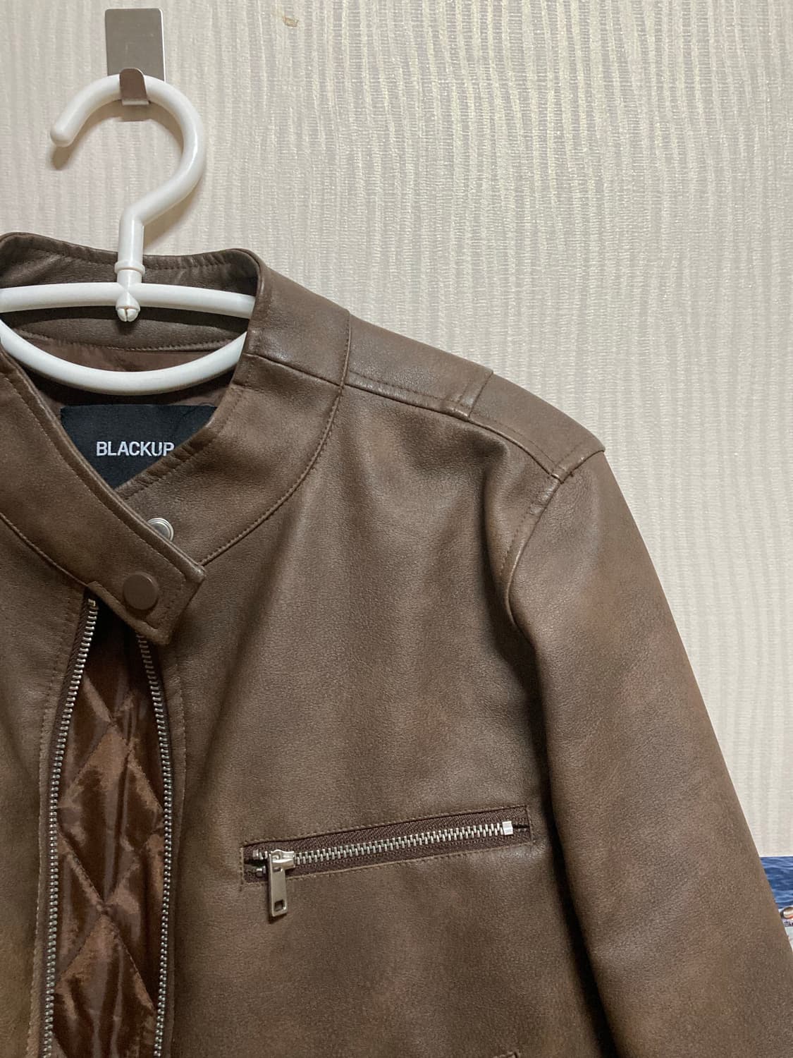 블랙업 펠튼 레더 자켓  상품이미지4