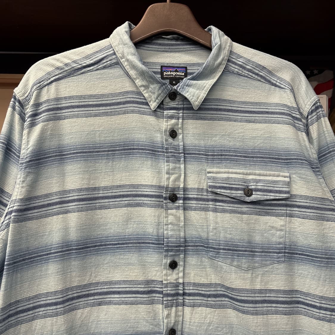 파타고니아 오가닉코튼 웨이브 그라데이션 자카드 워크셔츠 N1019 상품이미지3