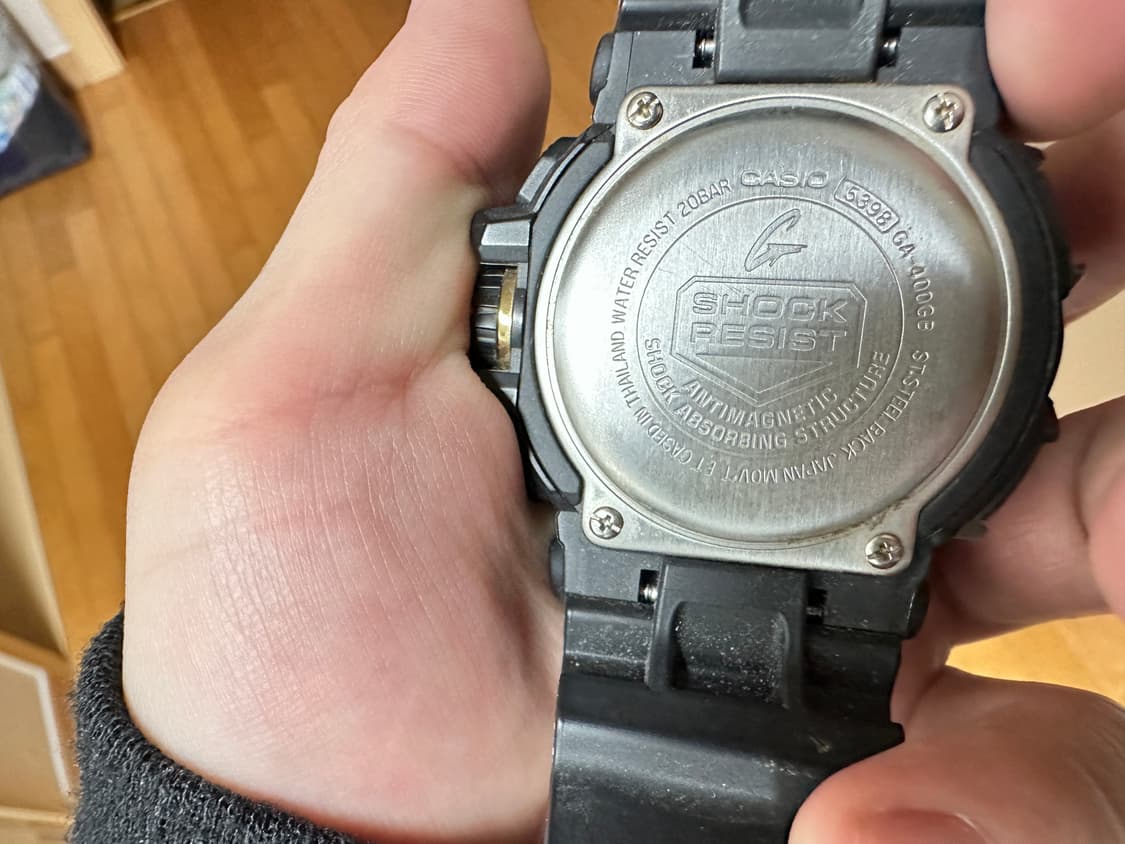 지샥 GA-400GB-1A9 블랙 골드 시계 입대 군대 선물 상품이미지5