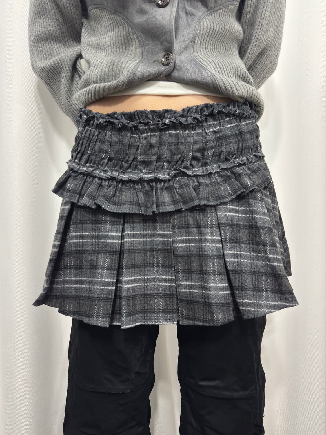 design check mini skirt 상품이미지1