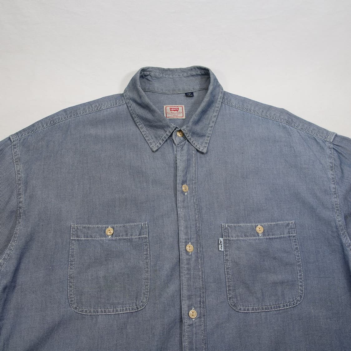 (착용컷) 90's 리바이스 워크 셔츠 (남성용 105) 상품이미지4