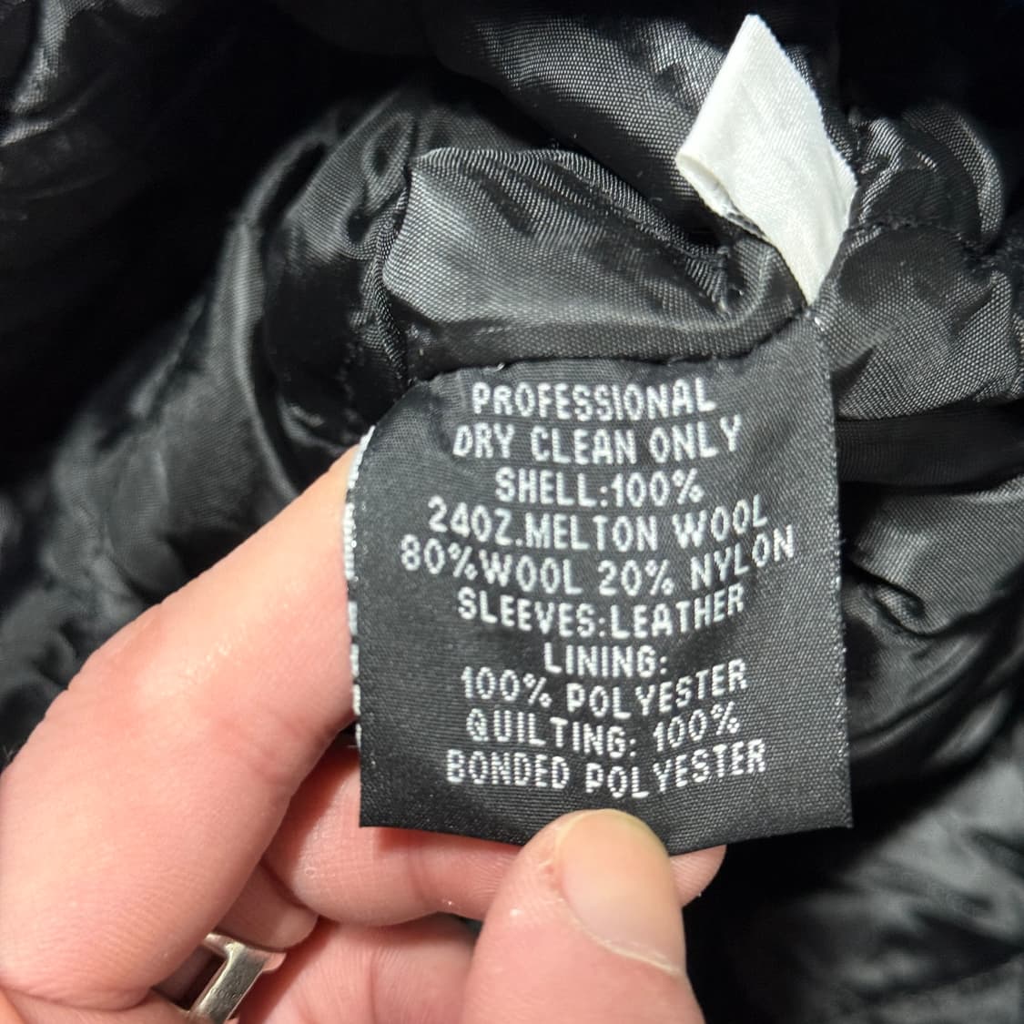 VTG 빈티지 올드스쿨 소가죽 레더암 바시티 자켓 상품이미지6