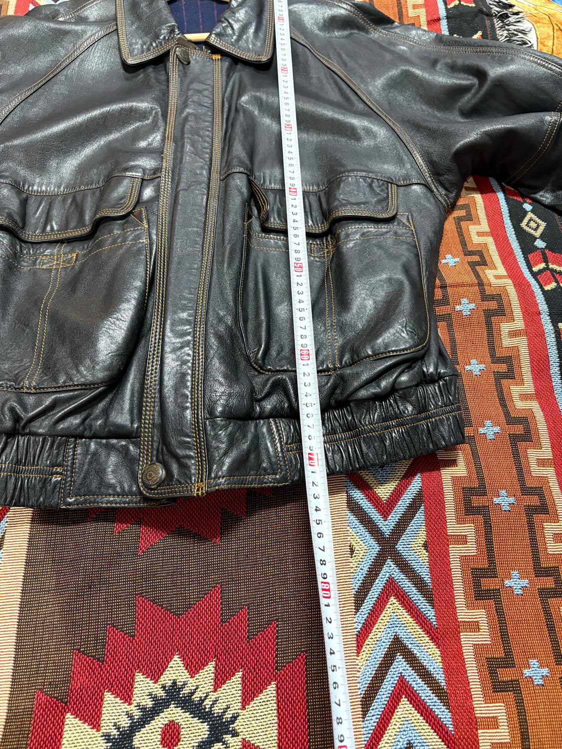 CAPACCI A-1 스트치 양가죽 레더자켓 상품이미지9