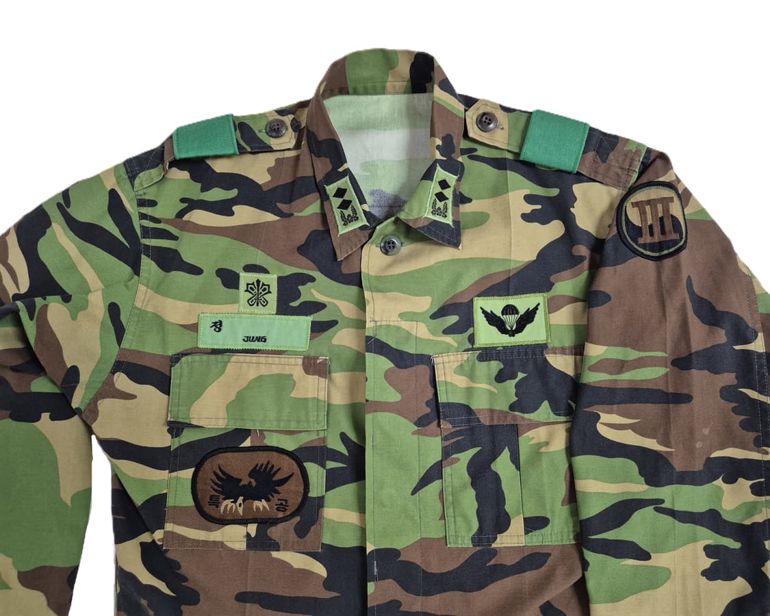 육군 구형 703특공연대 보병 중위 후기형 동계 전투복 상의 자켓 (M) 상품이미지6