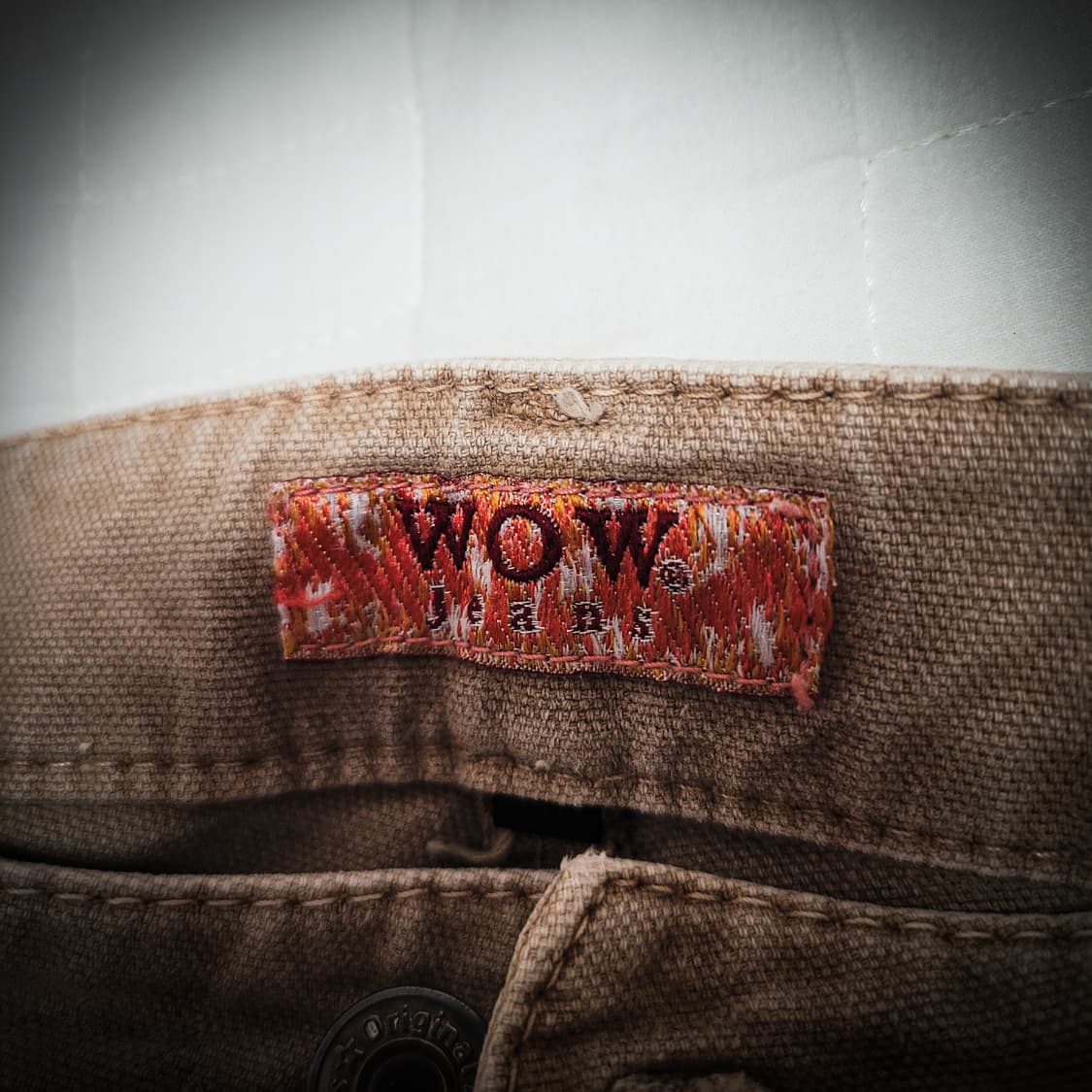 y2k WOW Jeans Beige Flare Denim 상품이미지3
